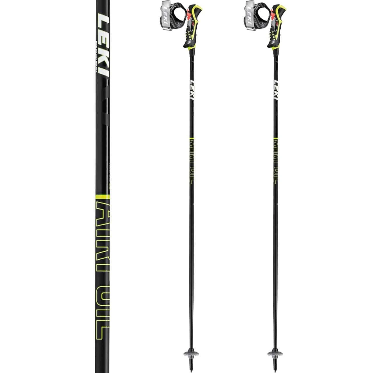 Leki Airfoil 3D Black/lime/white 4 Leki Airfoil 3D Black/lime/white - Afbeelding 2