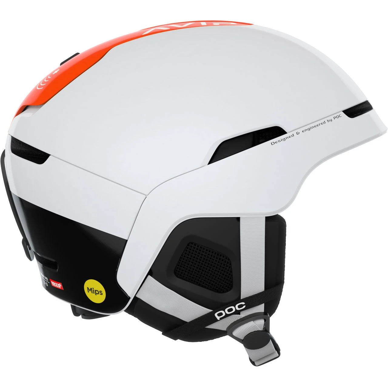 POC Obex BC Mips Hydro White/flo Orange AVIP 4 POC Obex BC Mips Hydro White/flo Orange AVIP - Afbeelding 2
