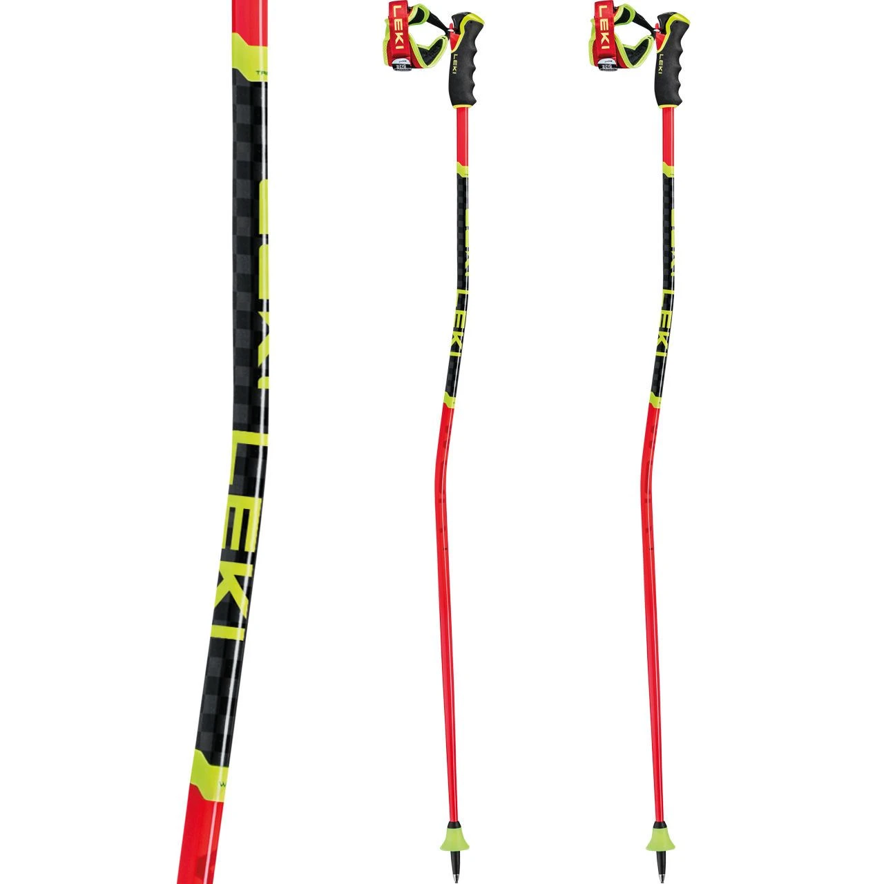 Leki WCR Carbon GS 3D Bright Red/black/neonyellow 4 Leki WCR Carbon GS 3D Bright Red/black/neonyellow - Afbeelding 2