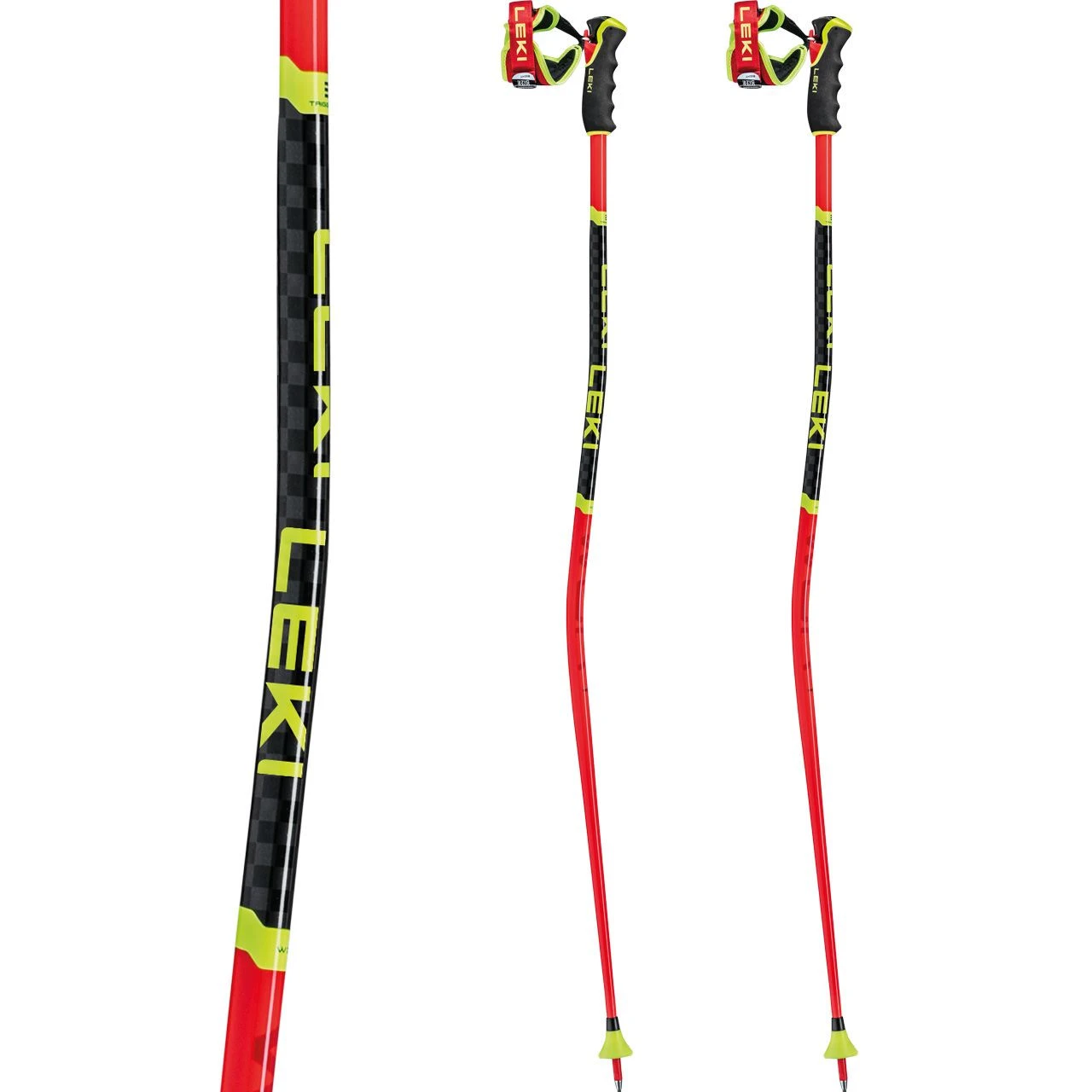 Leki WCR GS 3D Bright Red/black/neonyellow 4 Leki WCR GS 3D Bright Red/black/neonyellow - Afbeelding 2