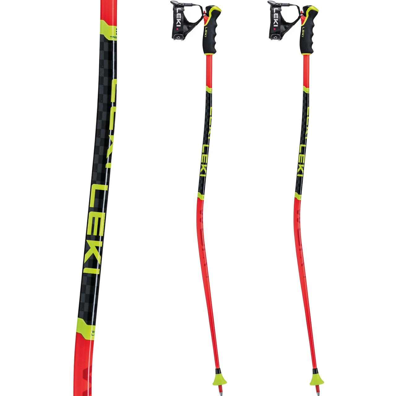 Leki WCR Lite GS 3D Bright Red/black/neonyellow 4 Leki WCR Lite GS 3D Bright Red/black/neonyellow - Afbeelding 2