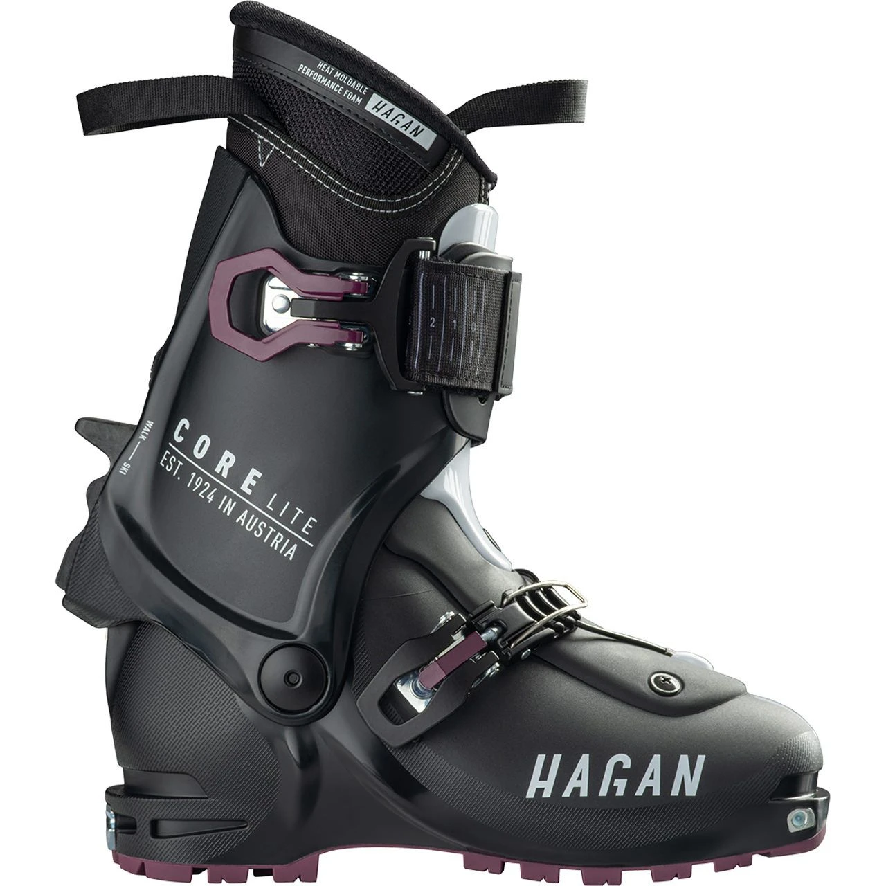 Hagan Core Lite Black/black/aubergine 3 Hagan Core Lite Black/black/aubergine